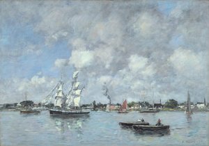 Bordeaux, barche sulla Garonna, 1876